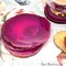 Pink Agate Coasters, Drinkware Coasters, Electroplated Agate Slice Home Décor, Agate Canvas, 1pc, GemMartUSA (PKCO)